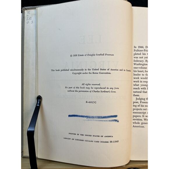 Lee Of Virginia by Douglas Southall Freeman Hardcover Book Published in 1958 - Picture 9 of 9